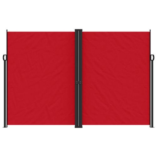 Auvent latéral rétractable rouge 220x1000 cm - Photo n°3; ?>