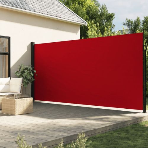 Auvent latéral rétractable rouge 220x500 cm - Photo n°2; ?>