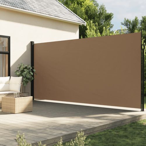 Auvent latéral rétractable taupe 200x600 cm - Photo n°2; ?>