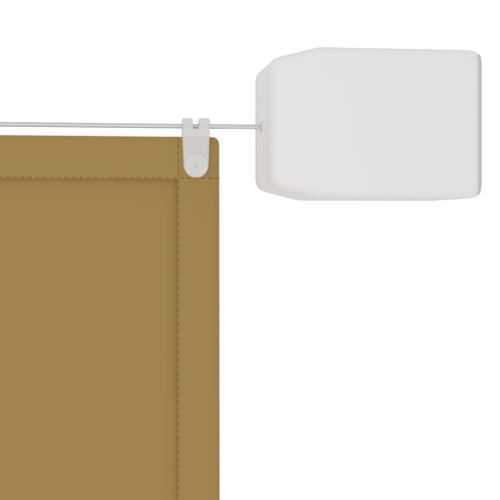 Auvent vertical Beige 100x270 cm Tissu oxford - Photo n°3; ?>