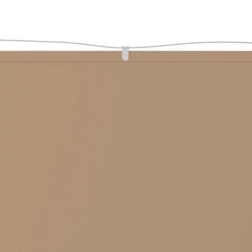 Auvent vertical Taupe 100x1200 cm Tissu oxford - Photo n°2; ?>