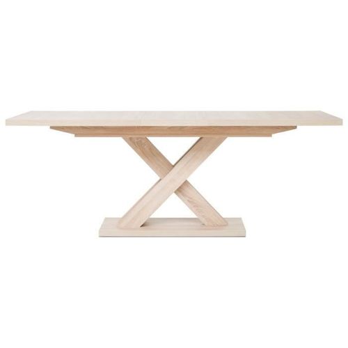 AVANT Table extensible mélaminé style contemporain - Pieds central en croix - L 160 a 200 cm - Photo n°2; ?>
