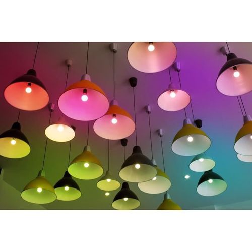 AWOX SMARTKIT Ampoule LED E27 connectée E27 60 W RGB blanc avec télécommande - Photo n°2; ?>