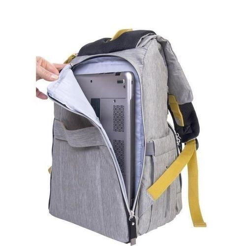 BABY ON BOARD Sac a dos a langer FREESTYLE yellowstone - gris/moutarde - Photo n°3; ?>