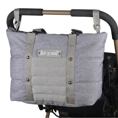 Baby on board -sac a langer - sac citizen stone chiné- format compact - compartiment central avec 4 poches - grand compartiment repa - Photo n°3; ?>