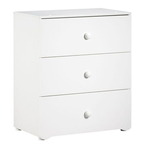 BABY PRICE New Basic Commode a langer 3 tiroirs - Boutons boule blancs - Photo n°2; ?>