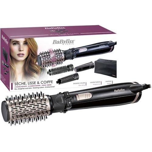 BaByliss - AS200E - Brosse soufflante Dry, Straighten and Style 4-en-1 1000W rotative - Photo n°2; ?>