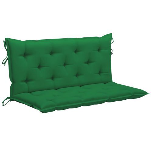 Balancelle Avec Coussin Vert 120 Cm Bois De Teck Solide 24 Balancelle avec coussin vert 120 cm Bois de teck solide - Photo n°2; ?>