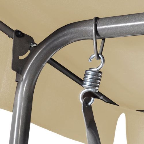 Balancelle Suspendue D'extérieur 3 Places Et Auvent Blanc Sable 11 Balancelle suspendue d'extérieur 3 places et auvent Blanc sable - Photo n°3; ?>