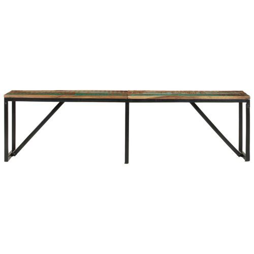 Banc 160x35x46 cm Bois massif de récupération - Photo n°2; ?>