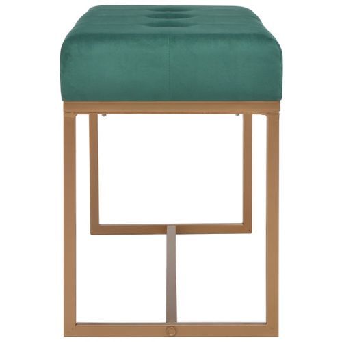 Banc 80 cm Vert Velours - Photo n°3; ?>