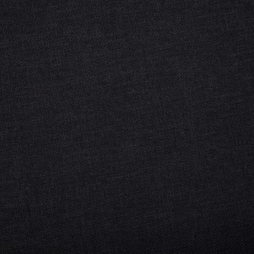 Banc avec compartiment de rangement 116 cm Noir Polyester - Photo n°2; ?>
