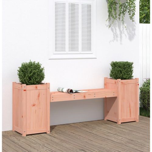 Banc avec jardinières 180x36x63 cm bois massif de douglas - Photo n°2; ?>