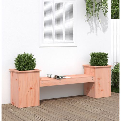 Banc avec jardinières 184,5x39,5x56,5cm bois massif de douglas - Photo n°2; ?>