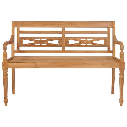 Banc Batavia Avec Coussin Motif De Feuilles 150 Cm Bois De Teck 21 Banc Batavia avec coussin motif de feuilles 150 cm Bois de teck - Photo n°3; ?>