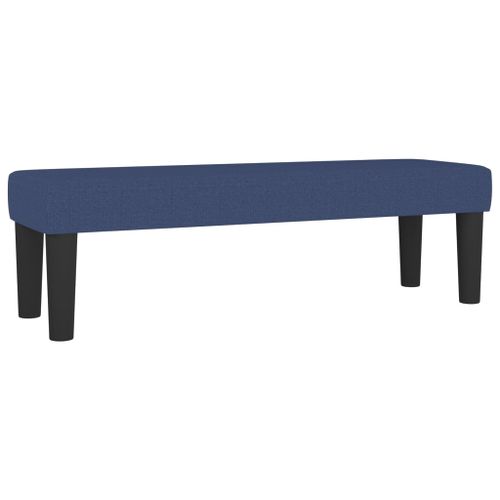 Banc Bleu 100x30x30 cm Tissu - Photo n°2; ?>