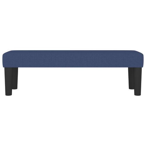 Banc Bleu 100x30x30 cm Tissu - Photo n°3; ?>