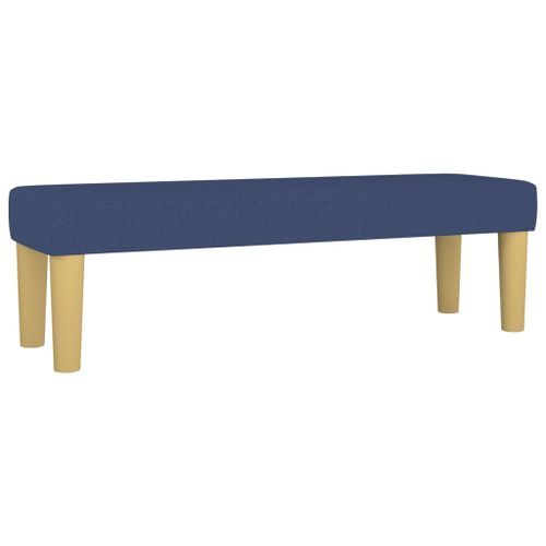 Banc Bleu 100x30x30 cm Tissu - Photo n°2; ?>