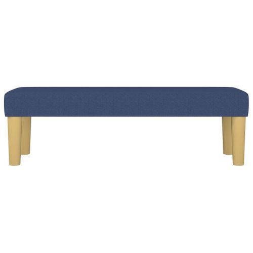 Banc Bleu 100x30x30 cm Tissu - Photo n°3; ?>