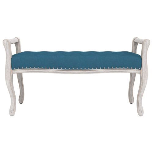 Banc Bleu 110x45x60 cm Velours - Photo n°3; ?>