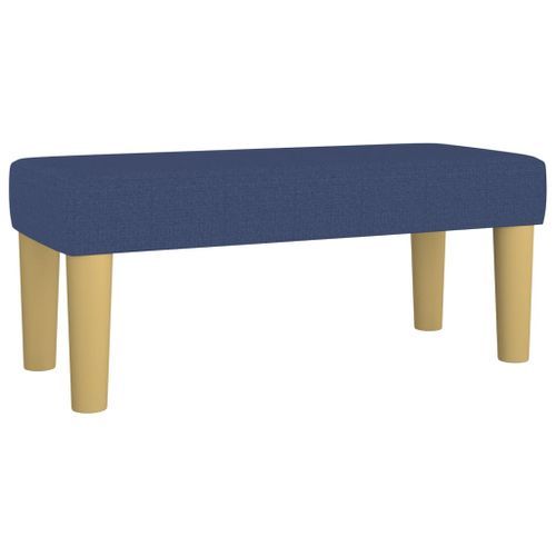 Banc Bleu 70x30x30 cm Tissu - Photo n°2; ?>