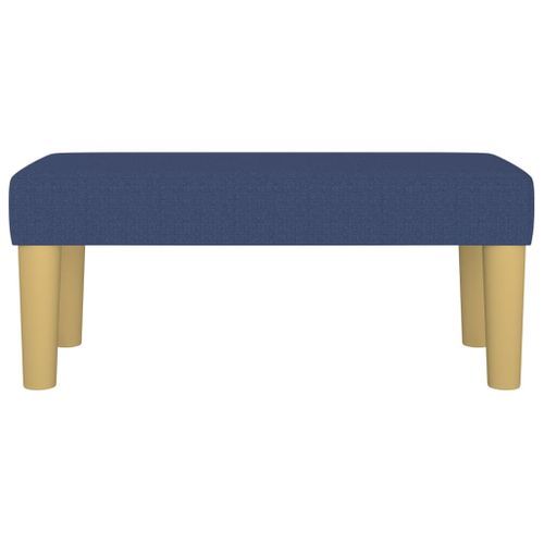 Banc Bleu 70x30x30 cm Tissu - Photo n°3; ?>