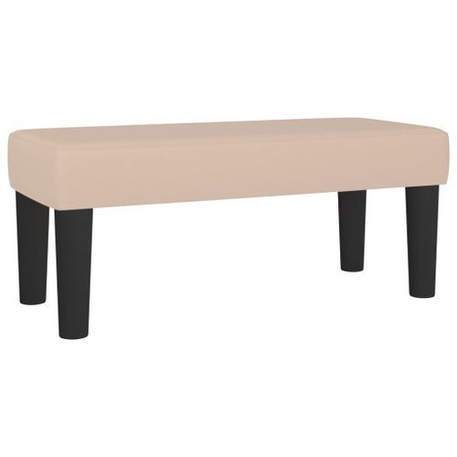 Banc Cappuccino 70x30x30 cm Similicuir - Photo n°2; ?>