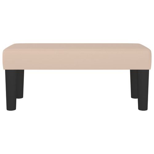 Banc Cappuccino 70x30x30 cm Similicuir - Photo n°3; ?>