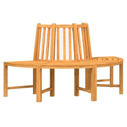 Banc circulaire demi-rond Ø160 cm bois massif de teck - Photo n°2; ?>