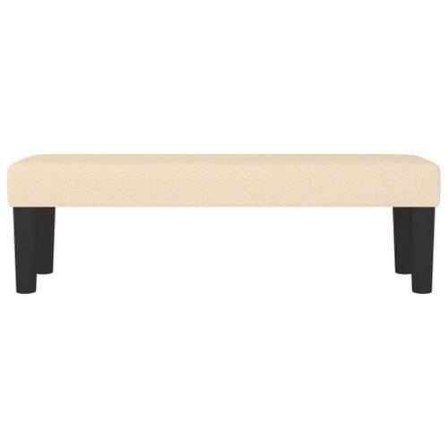 Banc Crème 100x30x30 cm Tissu - Photo n°3; ?>