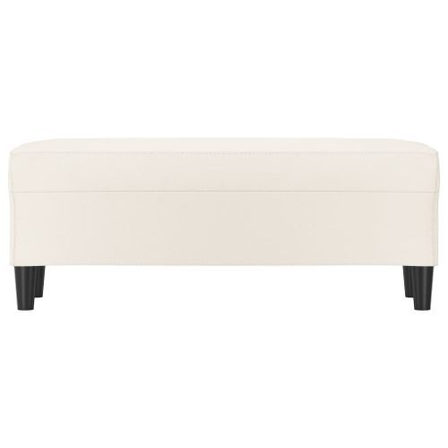 Banc Crème 100x35x41 cm Similicuir - Photo n°3; ?>