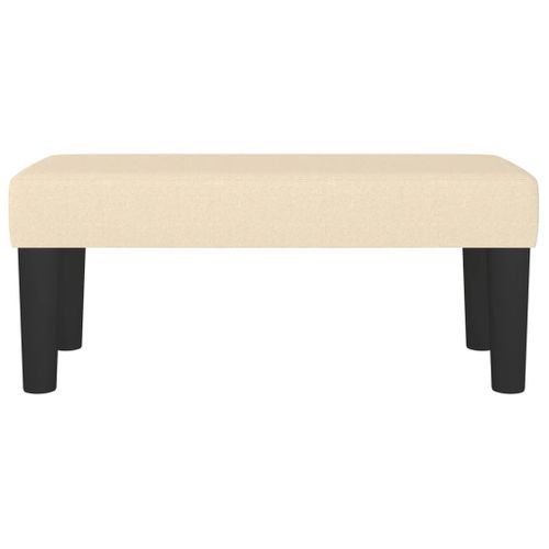 Banc Crème 70x30x30 cm Tissu - Photo n°3; ?>