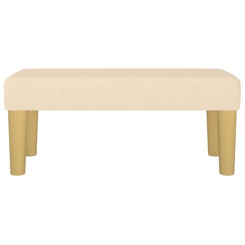 Banc Crème 70x30x30 cm Tissu - Photo n°3; ?>