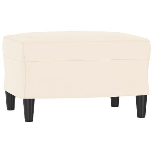 Banc Crème 70x35x41 cm Velours - Photo n°2; ?>