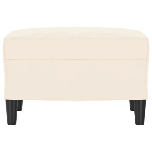 Banc Crème 70x35x41 cm Velours - Photo n°3; ?>