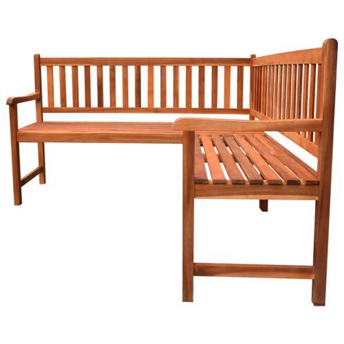 Banc d'angle de jardin avec coussins 150cm Bois d'acacia massif 23 - Photo n°3; ?>