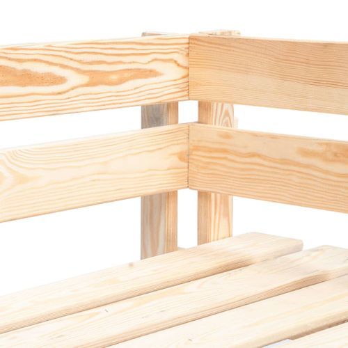 Banc d'angle palette de jardin Bois - Photo n°3; ?>