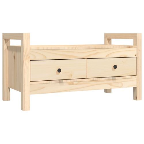 Banc d'entrée 80x40x43 cm Bois de pin massif - Photo n°2; ?>