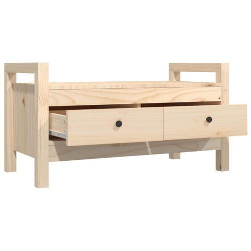 Banc d'entrée 80x40x43 cm Bois de pin massif - Photo n°3; ?>