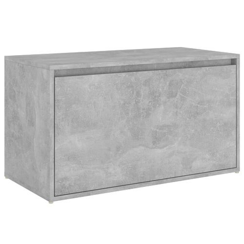 Banc d'entrée 80x40x45 cm Gris béton - Photo n°3; ?>