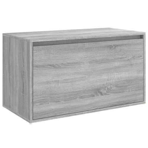 Banc d'entrée 80x40x45 cm Sonoma gris Bois d'ingénierie - Photo n°2; ?>