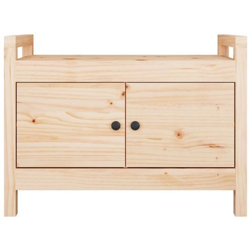 Banc d'entrée 80x40x60 cm Bois de pin massif - Photo n°3; ?>