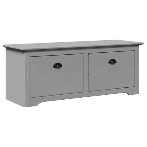 Banc de couloir BODO gris 114x40x45 cm - Photo n°2; ?>