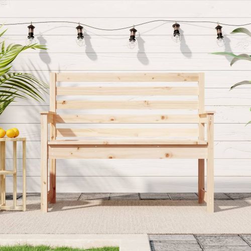 Banc de jardin 109x48x91,5 cm bois massif de pin - Photo n°2; ?>