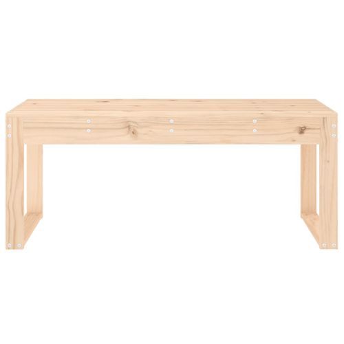 Banc de jardin 110x38x45 cm bois massif de pin - Photo n°3; ?>