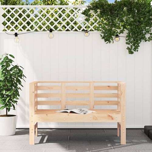 Banc de jardin 111,5x53x71 cm bois massif de pin - Photo n°3; ?>