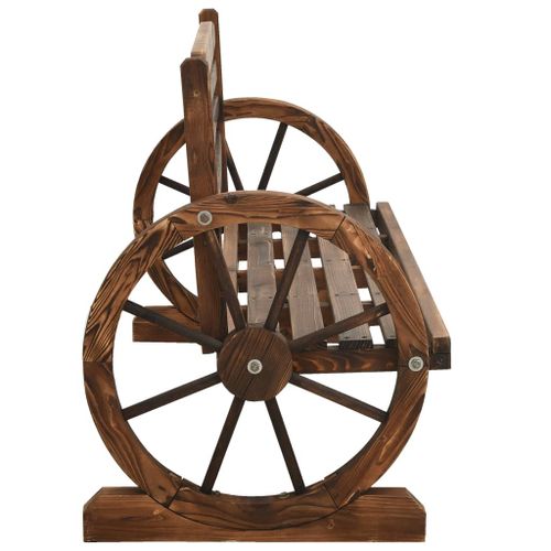 Banc de jardin 112 cm Bois de sapin massif - Photo n°3; ?>