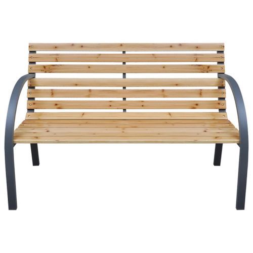 Banc de jardin 112 cm Bois de sapin massif - Photo n°2; ?>