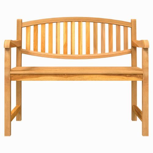 Banc de jardin 114x59x87 cm bois de teck solide - Photo n°3; ?>