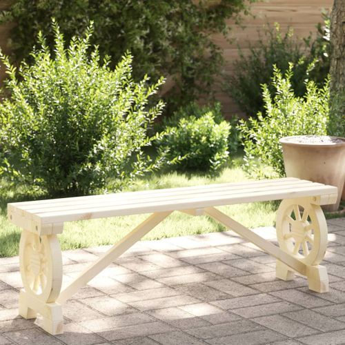 Banc de jardin 115 cm bois de sapin massif - Photo n°2; ?>